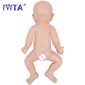 Planet Gates IVITA WB1528 43cm 2508g 100% Full Body Silicone Reborn Baby Doll Realistic Soft Baby Toys with Clothes for Children Dolls Gift