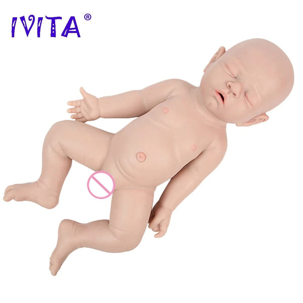 Planet Gates IVITA WB1528 43cm 2508g 100% Full Body Silicone Reborn Baby Doll Realistic Soft Baby Toys with Clothes for Children Dolls Gift