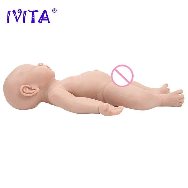 Planet Gates IVITA WB1528 43cm 2508g 100% Full Body Silicone Reborn Baby Doll Realistic Soft Baby Toys with Clothes for Children Dolls Gift