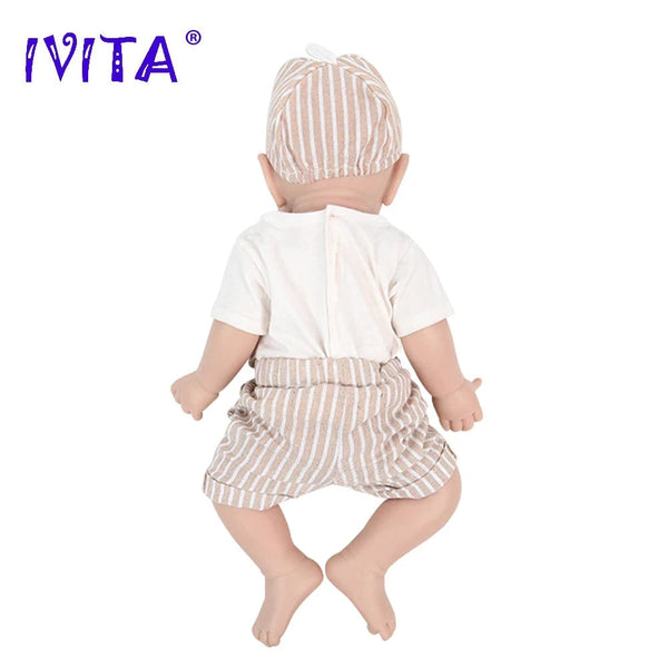 Planet Gates IVITA WB1528 43cm 2508g 100% Full Body Silicone Reborn Baby Doll Realistic Soft Baby Toys with Clothes for Children Dolls Gift