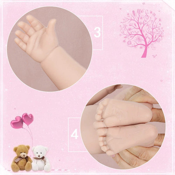 Planet Gates IVITA WB1528 43cm 2508g 100% Full Body Silicone Reborn Baby Doll Realistic Soft Baby Toys with Clothes for Children Dolls Gift