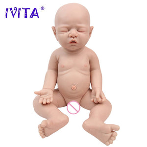 Planet Gates IVITA WB1528 43cm 2508g 100% Full Body Silicone Reborn Baby Doll Realistic Soft Baby Toys with Clothes for Children Dolls Gift