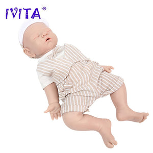 Planet Gates IVITA WB1528 43cm 2508g 100% Full Body Silicone Reborn Baby Doll Realistic Soft Baby Toys with Clothes for Children Dolls Gift