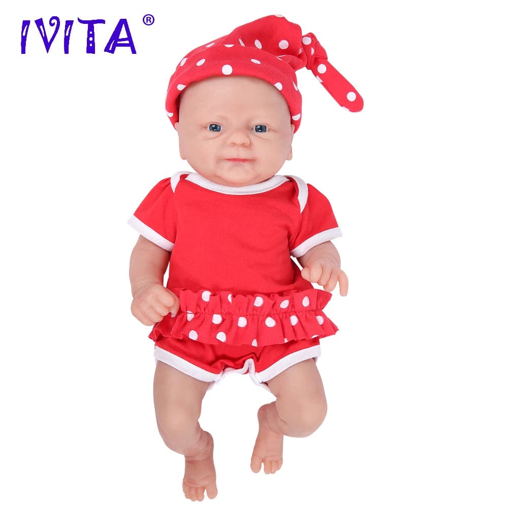 Planet Gates Painted / Russian Federation IVITA WG1512 14inch 1.65kg Full Body Silicone Bebe Reborn Doll "coco" Soft Dolls Realistic Girl Baby DIY Blank Toys for Children