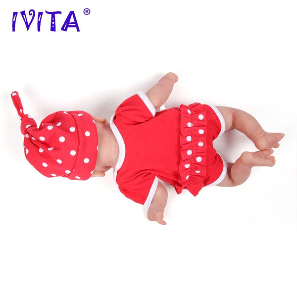 Planet Gates IVITA WG1512 14inch 1.65kg Full Body Silicone Bebe Reborn Doll "coco" Soft Dolls Realistic Girl Baby DIY Blank Toys for Children
