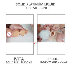 Planet Gates IVITA WG1512 14inch 1.65kg Full Body Silicone Bebe Reborn Doll "coco" Soft Dolls Realistic Girl Baby DIY Blank Toys for Children