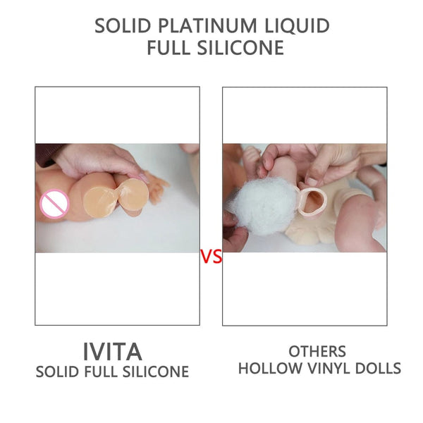 Planet Gates IVITA WG1512 14inch 1.65kg Full Body Silicone Bebe Reborn Doll "coco" Soft Dolls Realistic Girl Baby DIY Blank Toys for Children