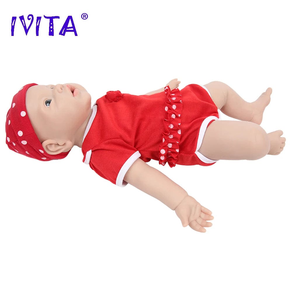 Planet Gates Unpainted Unfinished / CHINA / 43cm (16.92 inch) IVITA WG1526 16.92 inch 2.69kg Full Body Silicone Reborn Baby Doll  Realistic Girl Dolls Unpainted DIY Blank Baby Children Toys