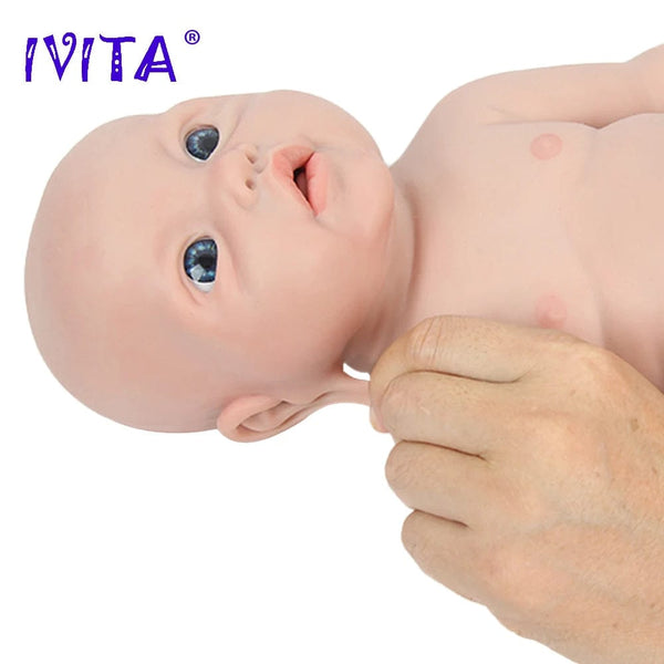 Planet Gates IVITA WG1526 16.92 inch 2.69kg Full Body Silicone Reborn Baby Doll  Realistic Girl Dolls Unpainted DIY Blank Baby Children Toys