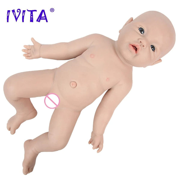 Planet Gates IVITA WG1526 16.92 inch 2.69kg Full Body Silicone Reborn Baby Doll  Realistic Girl Dolls Unpainted DIY Blank Baby Children Toys