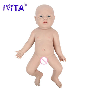 Planet Gates IVITA WG1526 16.92 inch 2.69kg Full Body Silicone Reborn Baby Doll  Realistic Girl Dolls Unpainted DIY Blank Baby Children Toys