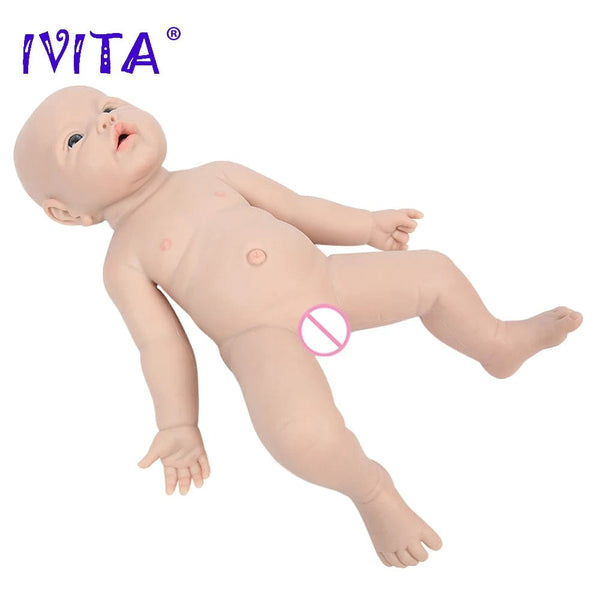Planet Gates IVITA WG1526 16.92 inch 2.69kg Full Body Silicone Reborn Baby Doll  Realistic Girl Dolls Unpainted DIY Blank Baby Children Toys