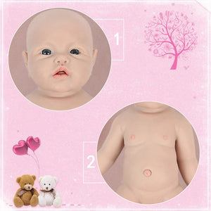Planet Gates IVITA WG1526 16.92 inch 2.69kg Full Body Silicone Reborn Baby Doll  Realistic Girl Dolls Unpainted DIY Blank Baby Children Toys