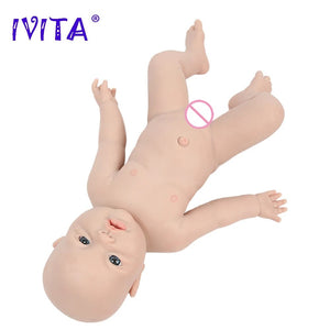 Planet Gates IVITA WG1526 16.92 inch 2.69kg Full Body Silicone Reborn Baby Doll  Realistic Girl Dolls Unpainted DIY Blank Baby Children Toys