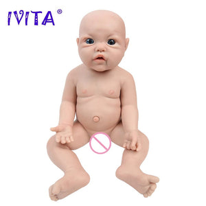 Planet Gates IVITA WG1526 16.92 inch 2.69kg Full Body Silicone Reborn Baby Doll  Realistic Girl Dolls Unpainted DIY Blank Baby Children Toys
