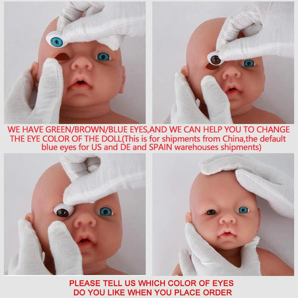 Planet Gates IVITA WG1526 16.92 inch 2.69kg Full Body Silicone Reborn Baby Doll  Realistic Girl Dolls Unpainted DIY Blank Baby Children Toys
