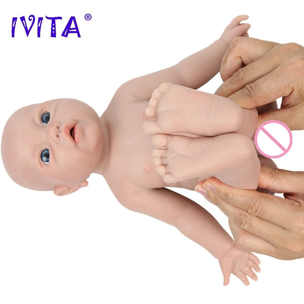 Planet Gates IVITA WG1526 16.92 inch 2.69kg Full Body Silicone Reborn Baby Doll  Realistic Girl Dolls Unpainted DIY Blank Baby Children Toys