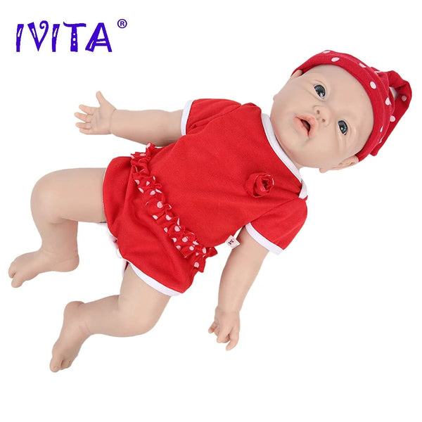 Planet Gates IVITA WG1526 16.92 inch 2.69kg Full Body Silicone Reborn Baby Doll  Realistic Girl Dolls Unpainted DIY Blank Baby Children Toys
