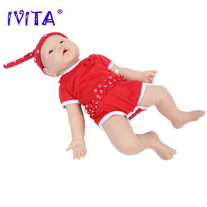 Planet Gates IVITA WG1526 16.92 inch 2.69kg Full Body Silicone Reborn Baby Doll  Realistic Girl Dolls Unpainted DIY Blank Baby Children Toys