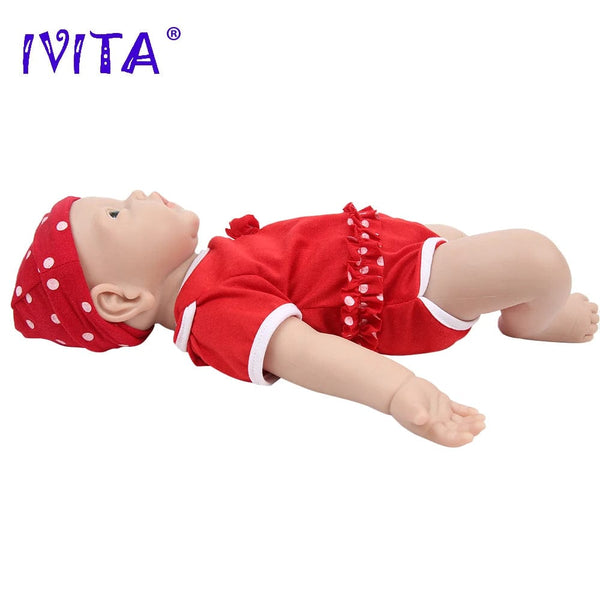 Planet Gates IVITA WG1526 16.92 inch 2.69kg Full Body Silicone Reborn Baby Doll  Realistic Girl Dolls Unpainted DIY Blank Baby Children Toys