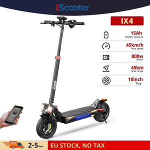 Planet Gates IX4 / france Electric Scooter iScooter IX4/IX5/IX6 800W 1000W Powerful Motor 48V17.5AH Electric Kick Scooter 10inch 11inch Fat Tire E-Scooter