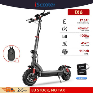Planet Gates IX6 / france Electric Scooter iScooter IX4/IX5/IX6 800W 1000W Powerful Motor 48V17.5AH Electric Kick Scooter 10inch 11inch Fat Tire E-Scooter
