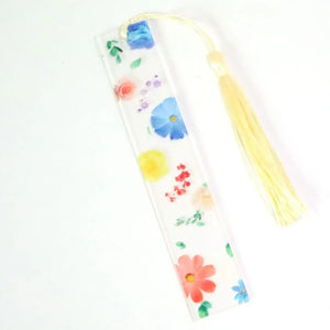 Planet Gates J Pretty Flower Acrylic Ruler Bookmarks with Tassels 14cm Ruler Bookmark Student Teacher Stationery School/office Supplies