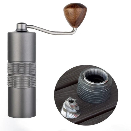 Planet Gates J0 with 5core burr JAFFEE J0/J1 manual coffee grinder with 38mm 5core/7core burr 3 bearings  portable coffee mill Adjustable espresso grinder