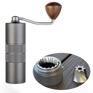 Planet Gates J1 with 7core burr JAFFEE J0/J1 manual coffee grinder with 38mm 5core/7core burr 3 bearings  portable coffee mill Adjustable espresso grinder