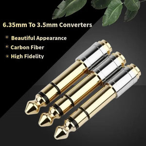 Planet Gates Jack 3.5 To 6.35 Audio Adapter 6.5mm To 3.5mm Converters Male Female Connector Headphone Plug 6.3mm Consumer Electronics
