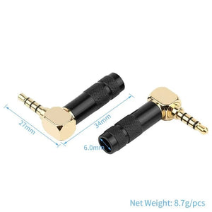 Planet Gates Jack 3.5mm 90 Degree For Soldering 1/8" 3 4 Pole Earphone Plug Audio Connector Right Angle Gold Plated 3.5 Consumer Electronics