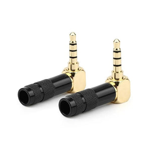 Planet Gates Jack 3.5mm 90 Degree For Soldering 1/8" 3 4 Pole Earphone Plug Audio Connector Right Angle Gold Plated 3.5 Consumer Electronics