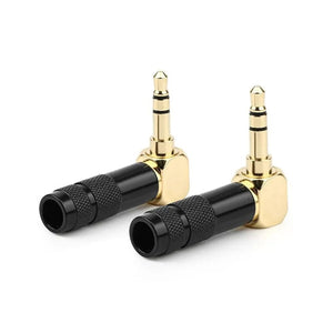 Planet Gates Jack 3.5mm 90 Degree For Soldering 1/8" 3 4 Pole Earphone Plug Audio Connector Right Angle Gold Plated 3.5 Consumer Electronics