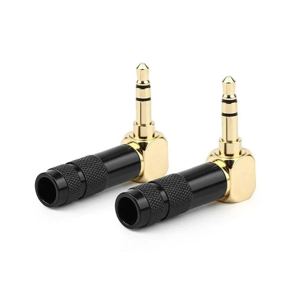 Planet Gates Jack 3.5mm 90 Degree For Soldering 1/8" 3 4 Pole Earphone Plug Audio Connector Right Angle Gold Plated 3.5 Consumer Electronics