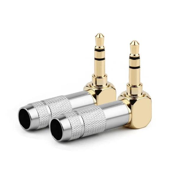Planet Gates Jack 3.5mm 90 Degree For Soldering 1/8" 3 4 Pole Earphone Plug Audio Connector Right Angle Gold Plated 3.5 Consumer Electronics