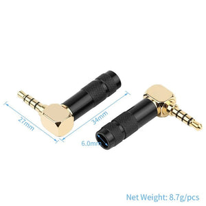 Planet Gates Jack 3.5mm 90 Degree For Soldering 1/8" 3 4 Pole Earphone Plug Audio Connector Right Angle Gold Plated 3.5 Consumer Electronics