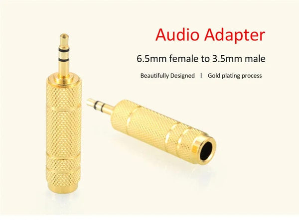 Planet Gates Jack 3.5mm to 6.5mm Audio Adapter 3 Pole AUX Converter 6.35 to 3.5 Adaptador Male Feamale Connector Consumer Electronics