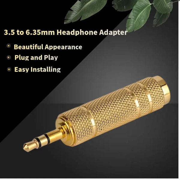 Planet Gates Jack 3.5mm to 6.5mm Audio Adapter 3 Pole AUX Converter 6.35 to 3.5 Adaptador Male Feamale Connector Consumer Electronics