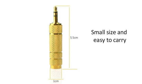 Planet Gates Jack 3.5mm to 6.5mm Audio Adapter 3 Pole AUX Converter 6.35 to 3.5 Adaptador Male Feamale Connector Consumer Electronics