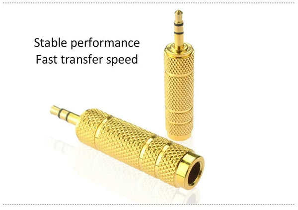 Planet Gates Jack 3.5mm to 6.5mm Audio Adapter 3 Pole AUX Converter 6.35 to 3.5 Adaptador Male Feamale Connector Consumer Electronics