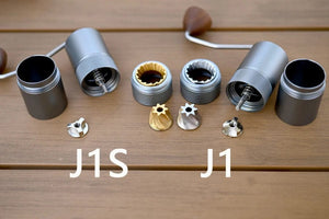 Planet Gates JAFFEE J0/J1 manual coffee grinder with 38mm 5core/7core burr 3 bearings  portable coffee mill Adjustable espresso grinder