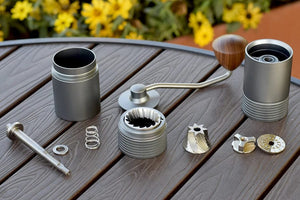 Planet Gates JAFFEE J0/J1 manual coffee grinder with 38mm 5core/7core burr 3 bearings  portable coffee mill Adjustable espresso grinder