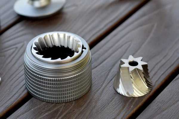 Planet Gates JAFFEE J0/J1 manual coffee grinder with 38mm 5core/7core burr 3 bearings  portable coffee mill Adjustable espresso grinder