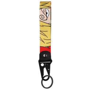 Planet Gates Japan Anime Key Chain Cool Character Keychain Keyring For Car Motorcycle Pendant Keys Holder Wrist Strap Hang Rope Key Tag Gifts