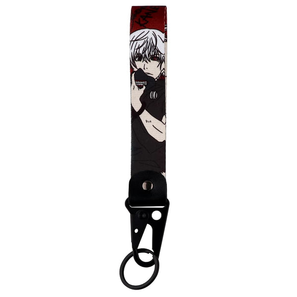 Planet Gates Japan Anime Key Chain Cool Character Keychain Keyring For Car Motorcycle Pendant Keys Holder Wrist Strap Hang Rope Key Tag Gifts
