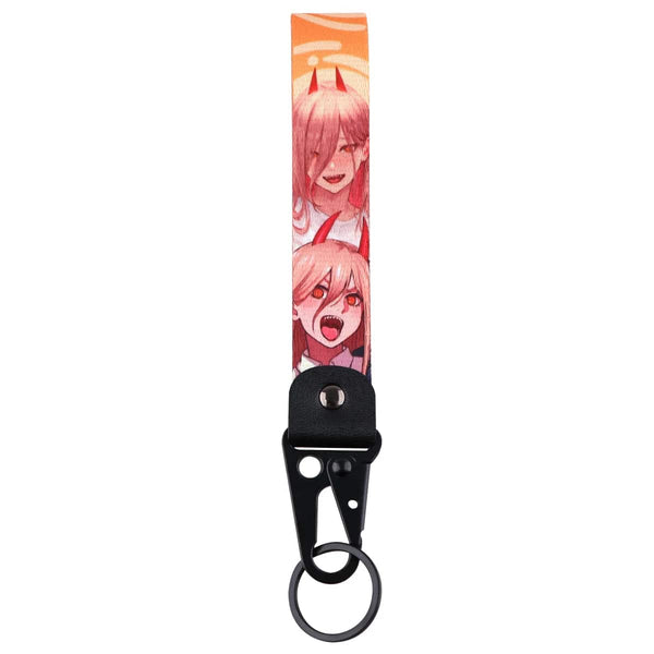 Planet Gates Japan Anime Key Chain Cool Character Keychain Keyring For Car Motorcycle Pendant Keys Holder Wrist Strap Hang Rope Key Tag Gifts