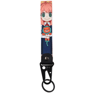 Planet Gates Japan Anime Key Chain Cool Character Keychain Keyring For Car Motorcycle Pendant Keys Holder Wrist Strap Hang Rope Key Tag Gifts