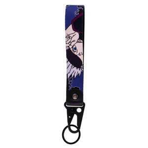 Planet Gates Japan Anime Key Chain Cool Character Keychain Keyring For Car Motorcycle Pendant Keys Holder Wrist Strap Hang Rope Key Tag Gifts