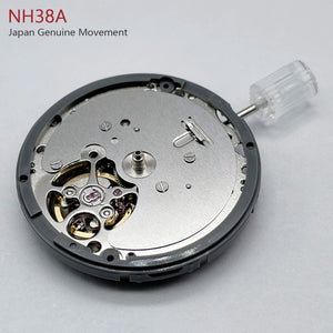 Planet Gates Japan Genuine NH38A Mechanical Movement Mod Automatic Watch Mechanism 24 Jewels High Accuracy NH38 Top Repair Parts