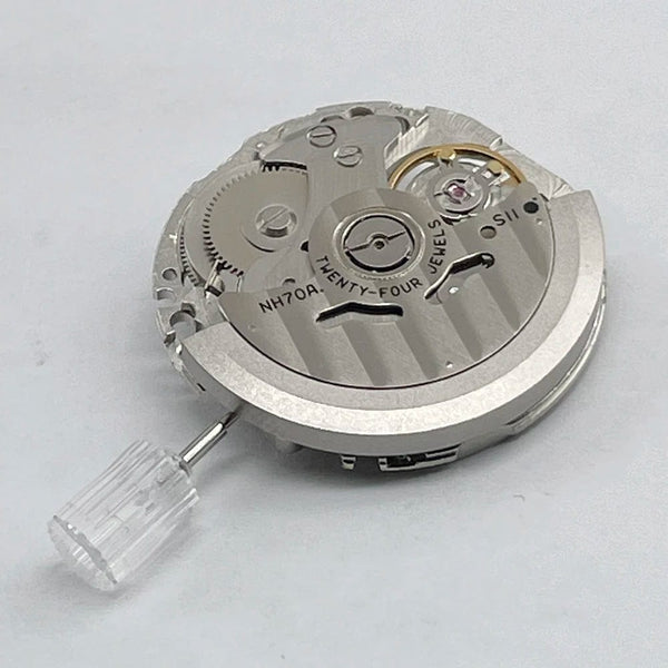 Planet Gates Japan Genuine NH70 NH70A Mechanical Movement 24 Jewels Skeleton Mechanism Modification Automatic Watch Replace Movement